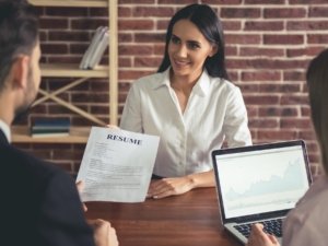 At the job interview