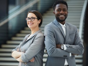 Strong business team