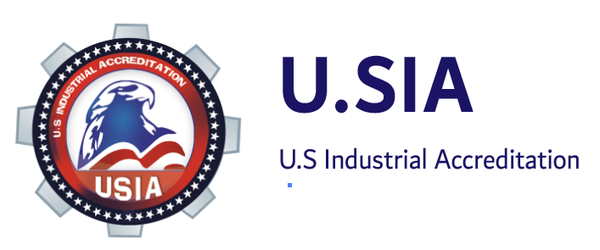 U.S Industrial Accreditation (USIA) logo.