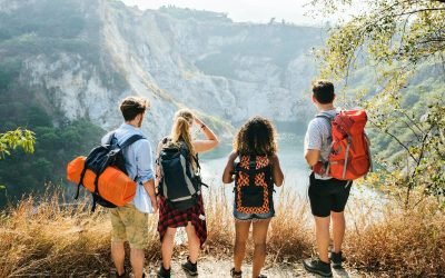 Backpackers on an adventure